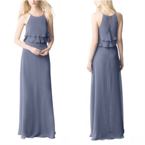 Jenny Yoo Charlie Blue Bridesmaid Dress - Picture 1 of 8